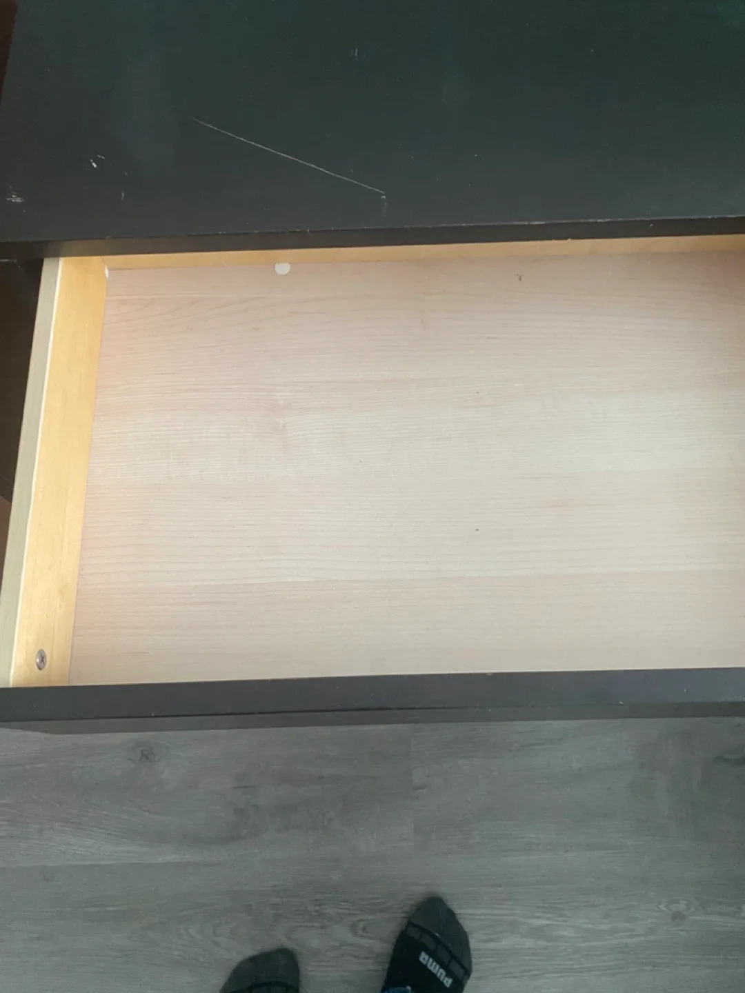 Dark  espresso Nightstand with Drawer image indicator(4)