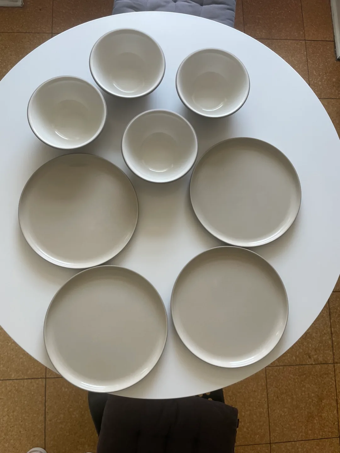 West Elm Melamine Dinner Plates (set of 4) and Bowls (set of 4)
