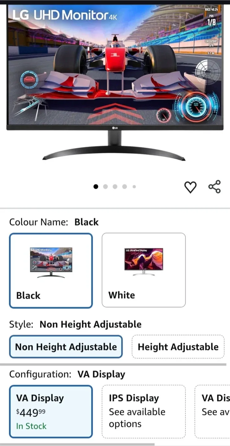 LG UltraFine 32UR500K 31.5" 4K UHD Monitor - New in Box!