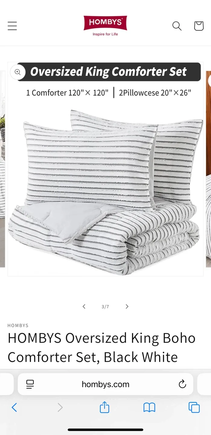 HOMBYS Oversized King Boho Comforter Set