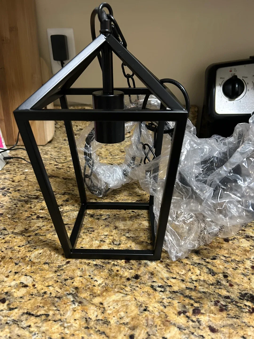 LZZDUJIA Black Farmhouse Kitchen Island Pendant Light