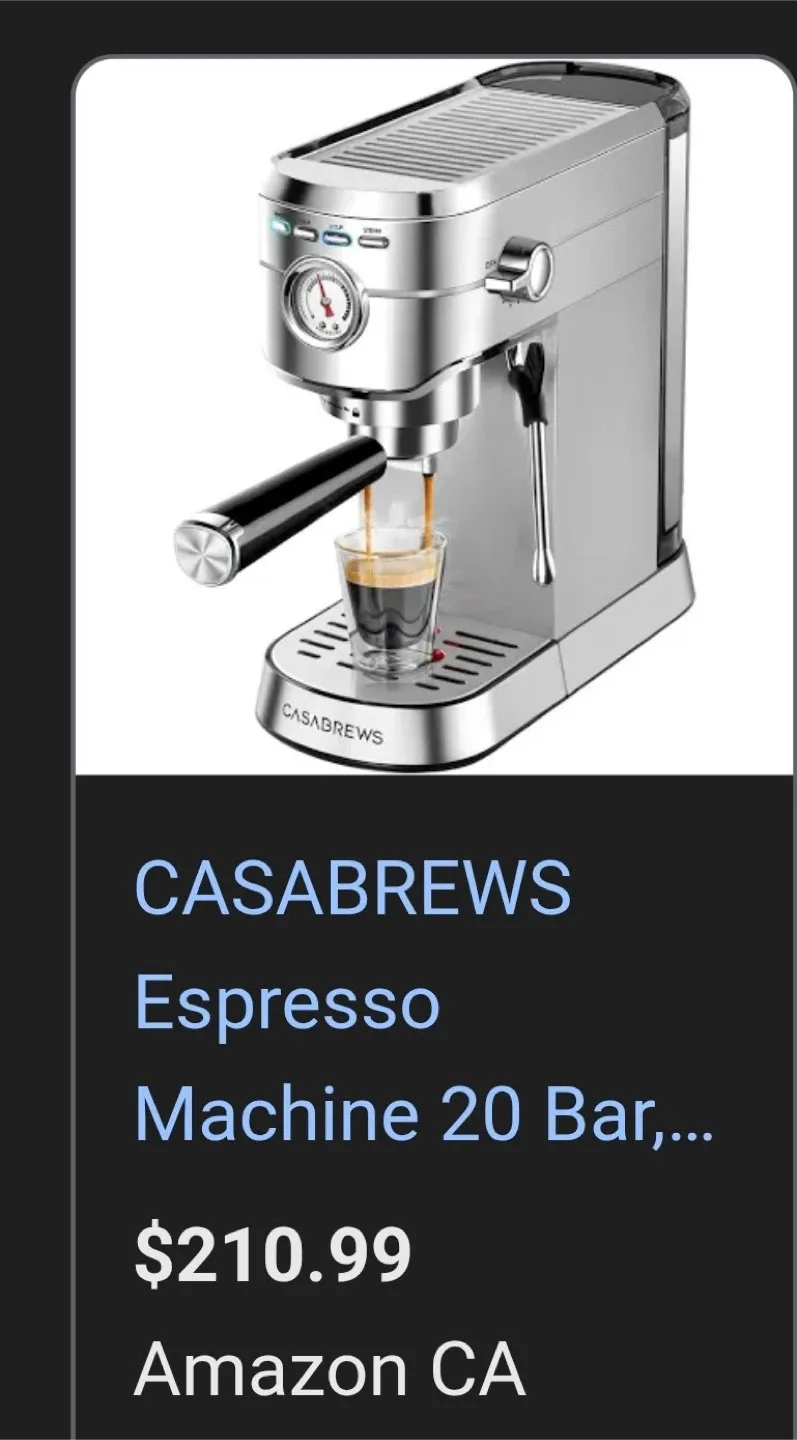 CASABREWS Espresso Coffee Machine
