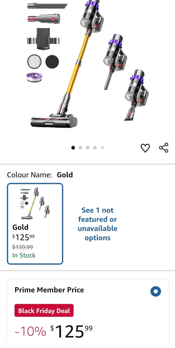 lirios Q7 Gold Vacuum