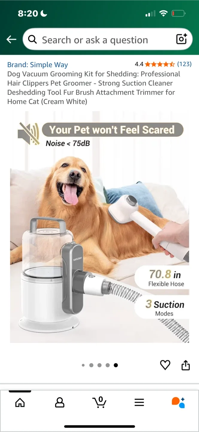 Simple Way Pet Grooming Vacuum V10 - New in Box! image indicator(3)