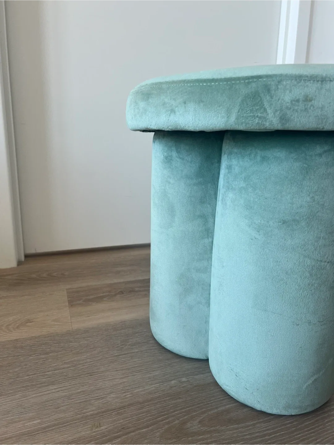Plush Modern Ottoman / Accent Stool