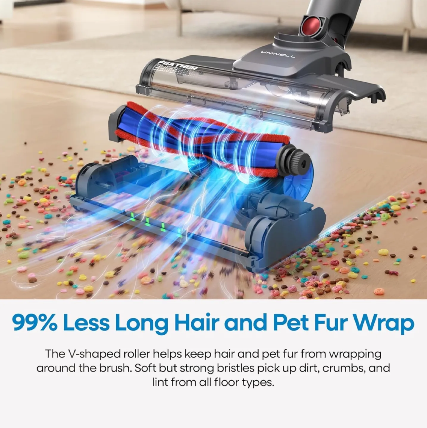 Brand New UNINELL HOME Cordless Vacuum Cleaner- 60-Min Battery image indicator(6)