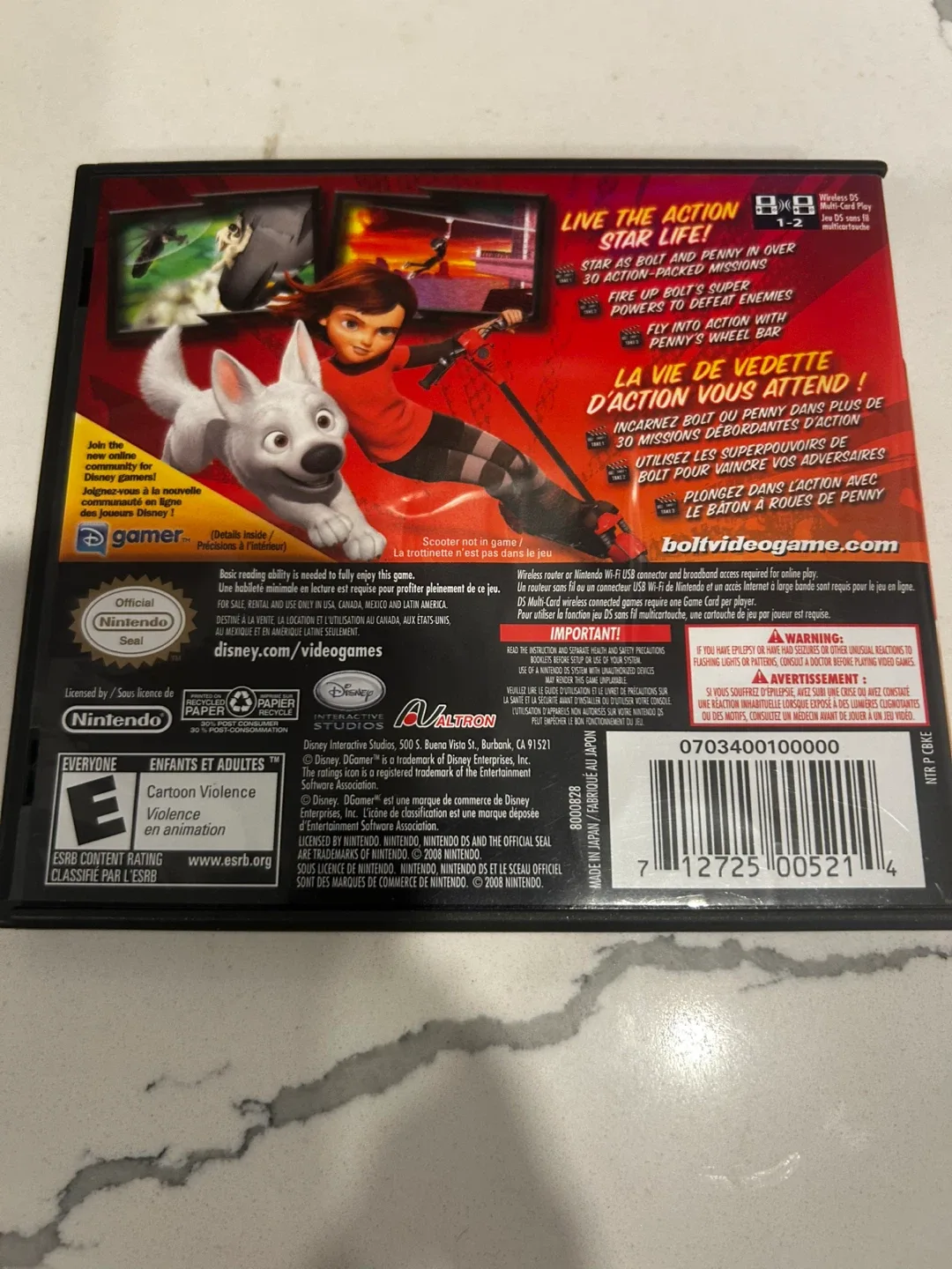 Walt Disney Pictures Bolt Nintendo DS Game image indicator(2)