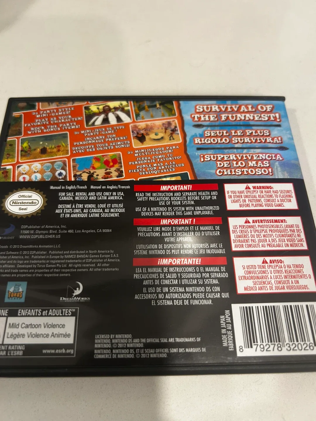 The Croods: Prehistoric Party! Nintendo DS Game image indicator(2)