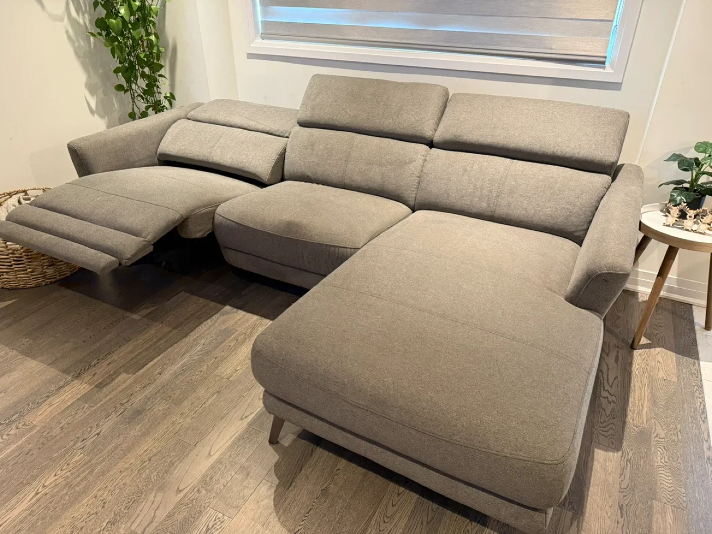 Grey Sectional Sofa with Power Recliner image indicator(2)