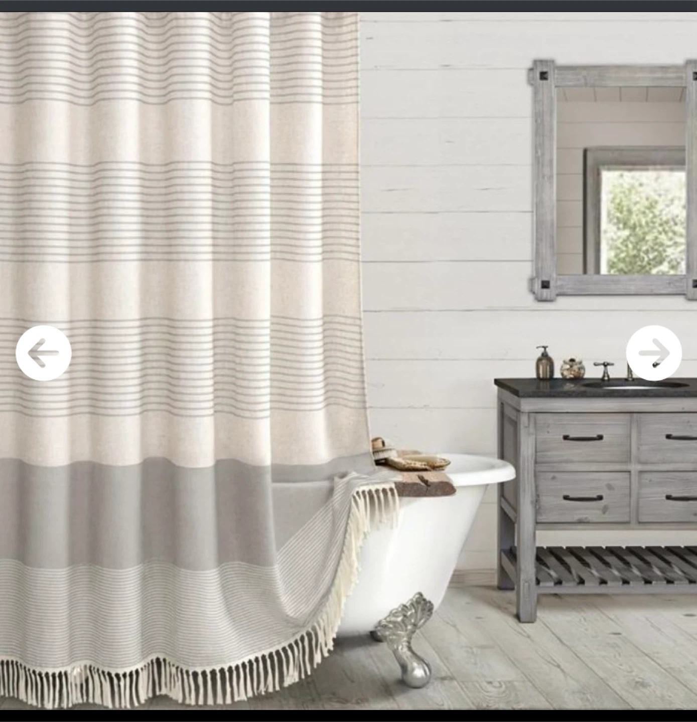 Awellife Farmhouse Shower Curtains for Bathroom