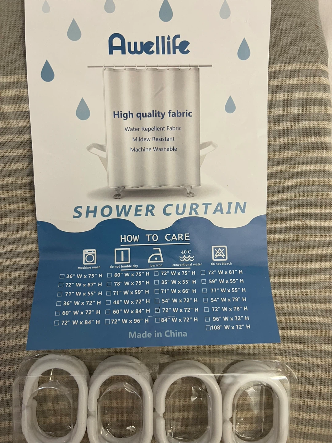 Awellife Farmhouse Shower Curtains for Bathroom - photo 3