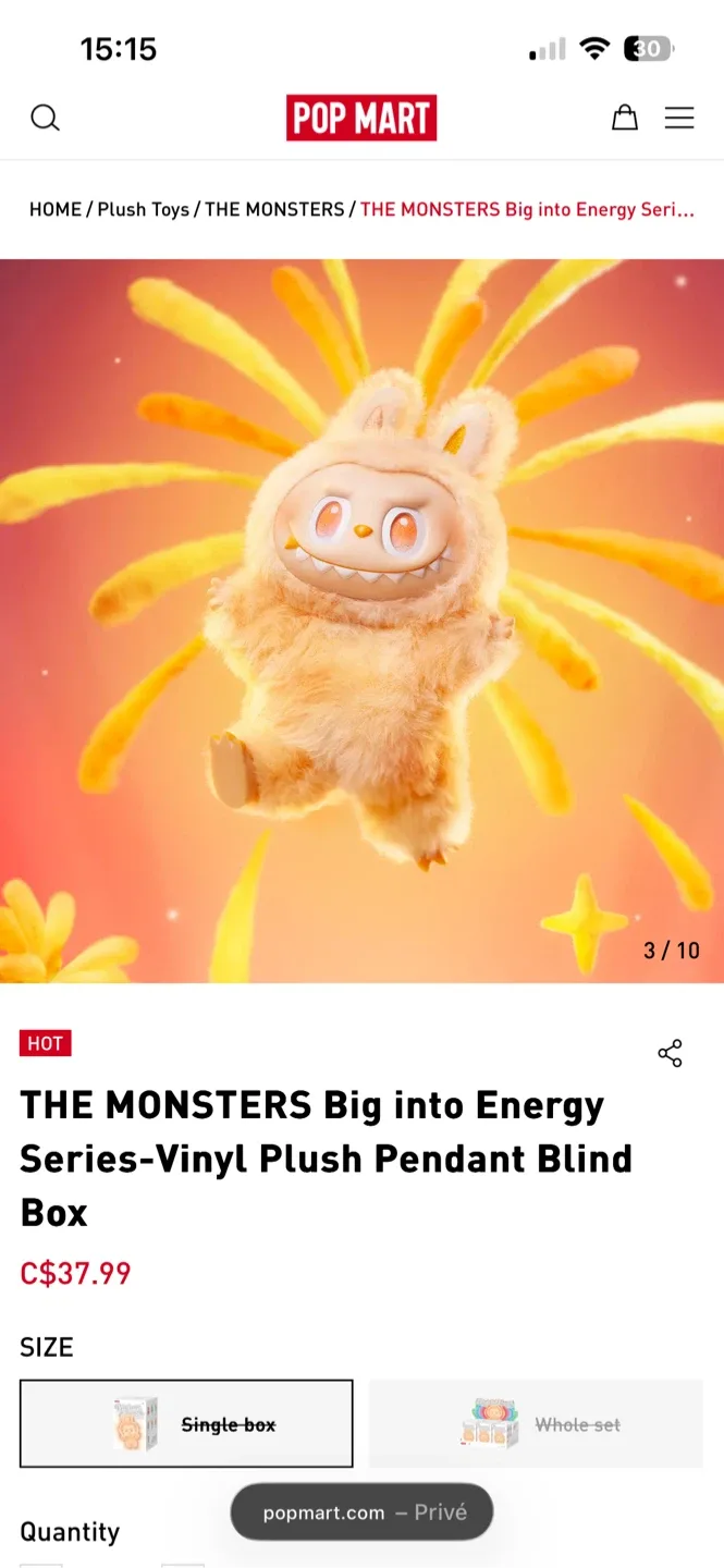 Labubu Big Into Energy: Happiness (AUTHENTIC & NEW)