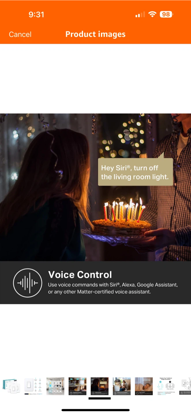 TP-Link Kasa Smart Wi-Fi Dimmer Switch 3-Pack - photo 5