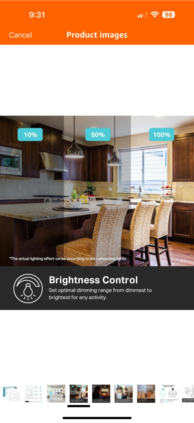 TP-Link Kasa Smart Wi-Fi Dimmer Switch 3-Pack - photo 4