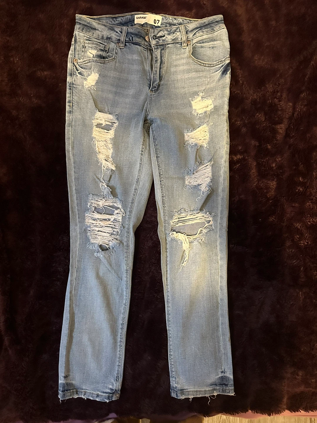 Garage Distressed Denim Jeans - Size 07