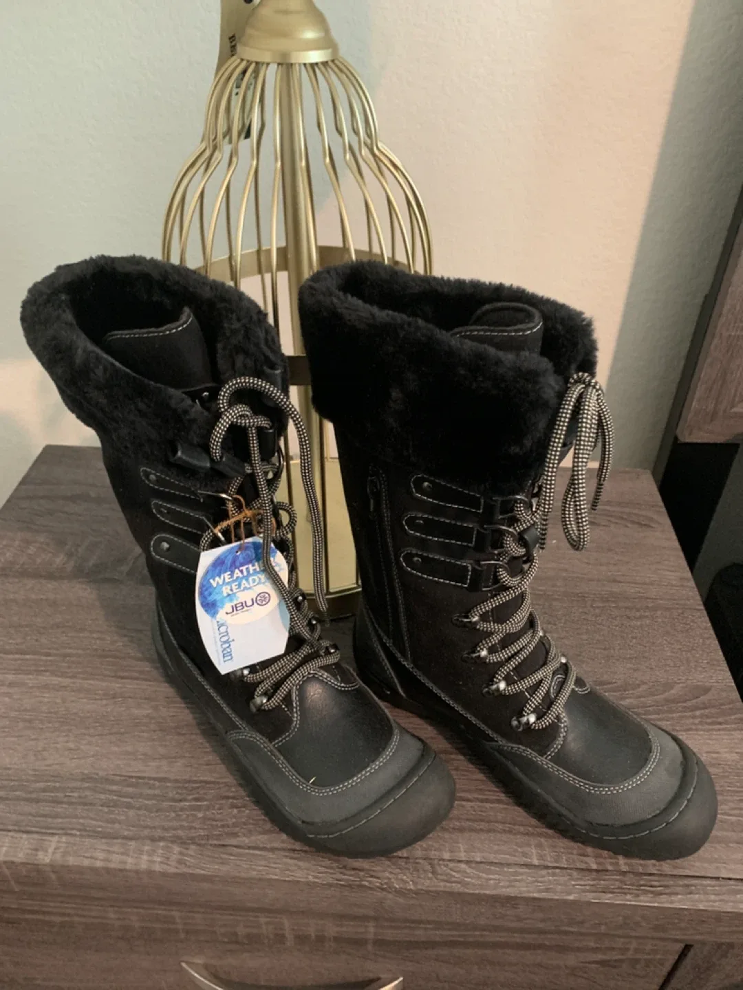 JBU by Jambu Black Weather Ready Boots