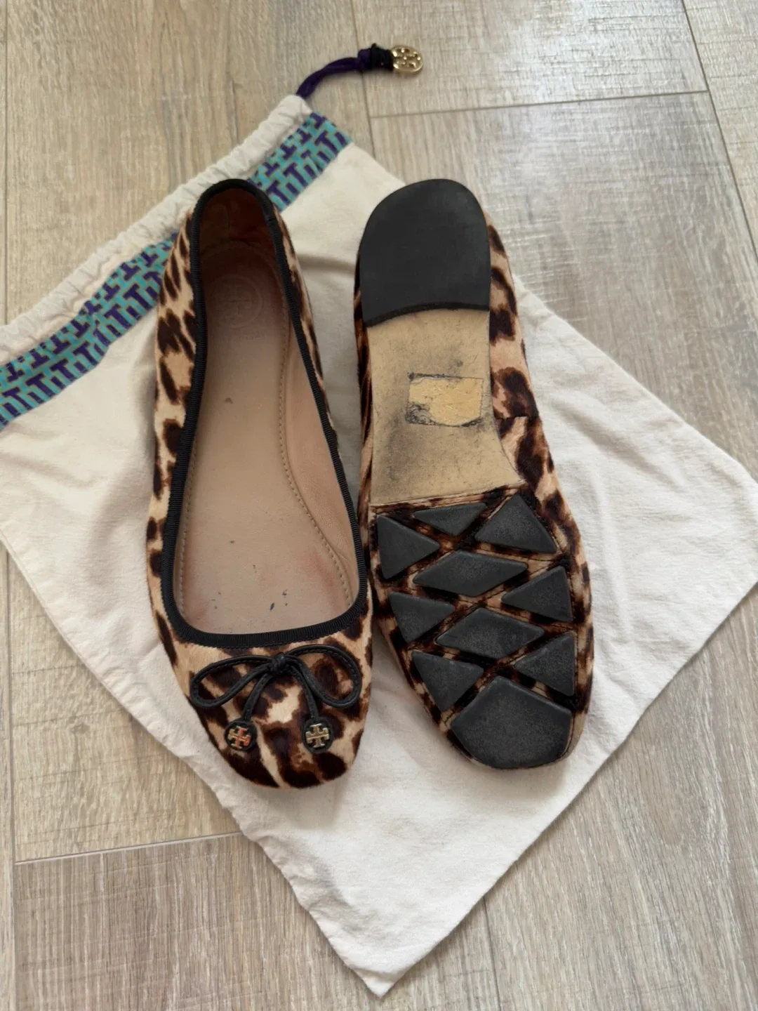 Tory Burch Ballet Flats - Leopard Print sz 7.5 image indicator(3)