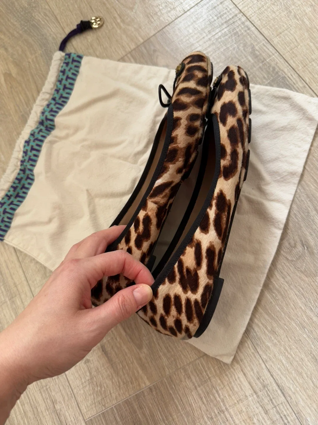 Tory Burch Ballet Flats - Leopard Print sz 7.5 image indicator(6)