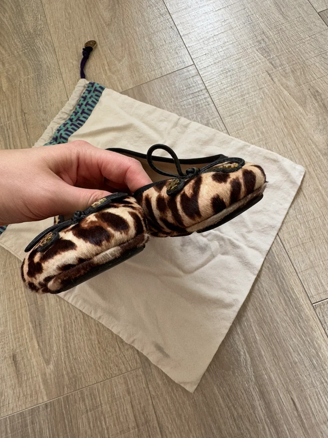 Tory Burch Ballet Flats - Leopard Print sz 7.5 image indicator(8)