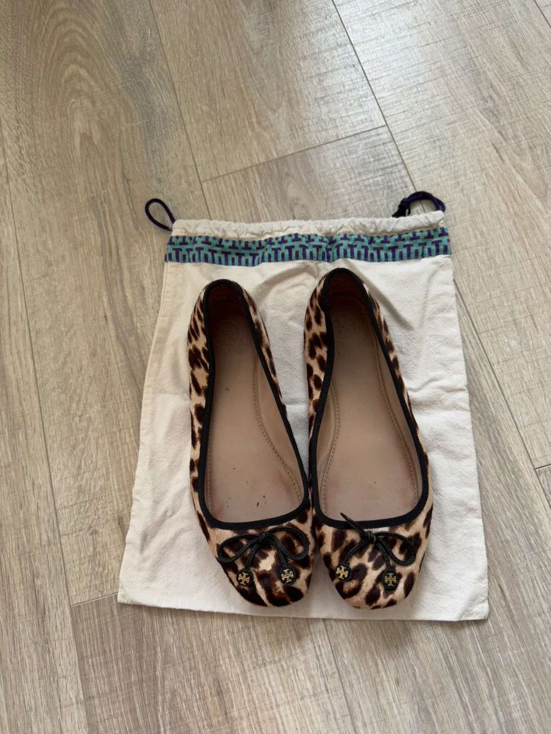 Tory Burch Ballet Flats - Leopard Print sz 7.5 image indicator(9)