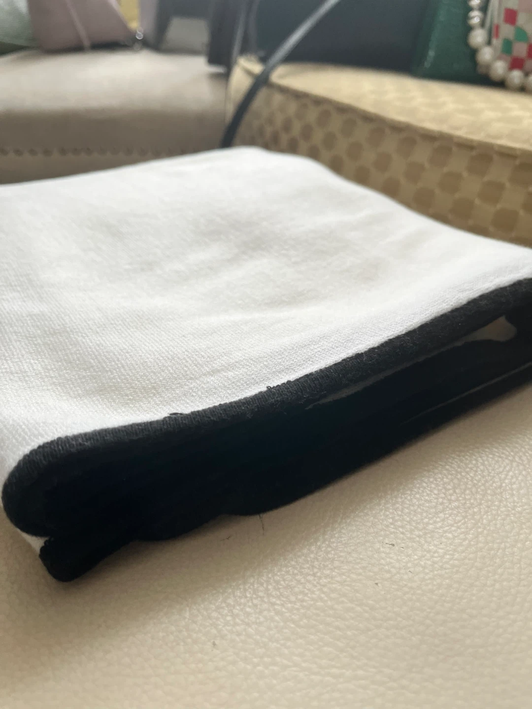 White & Black Trim Top