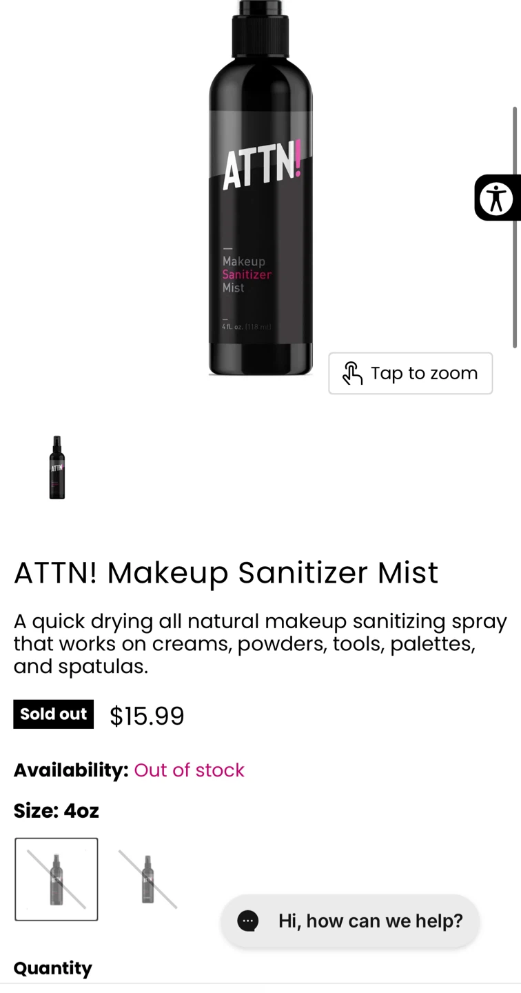 ATTN! Makeup Sanitizer Mist - photo 3
