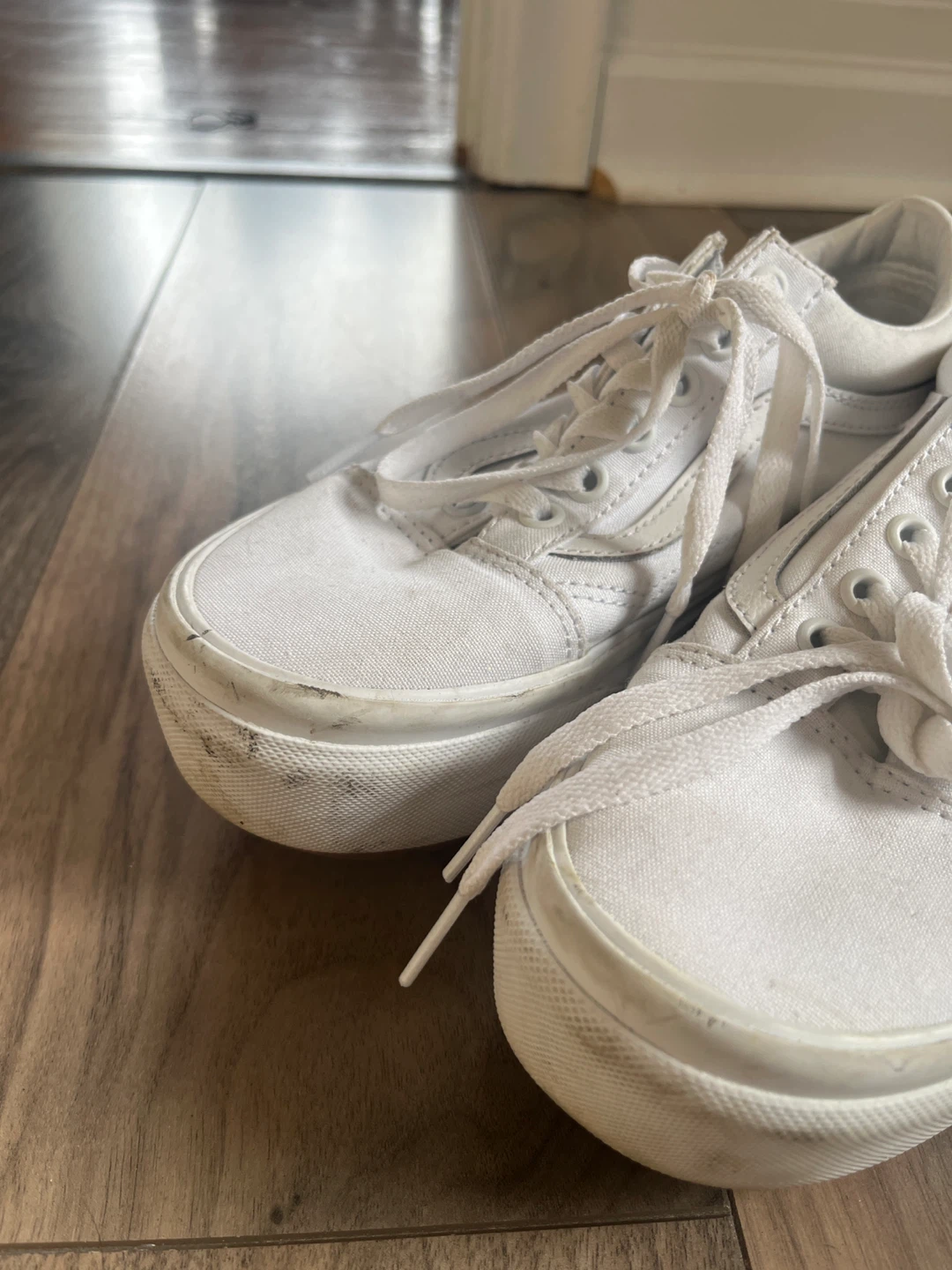 Vans White Platform Sneakers - photo 2