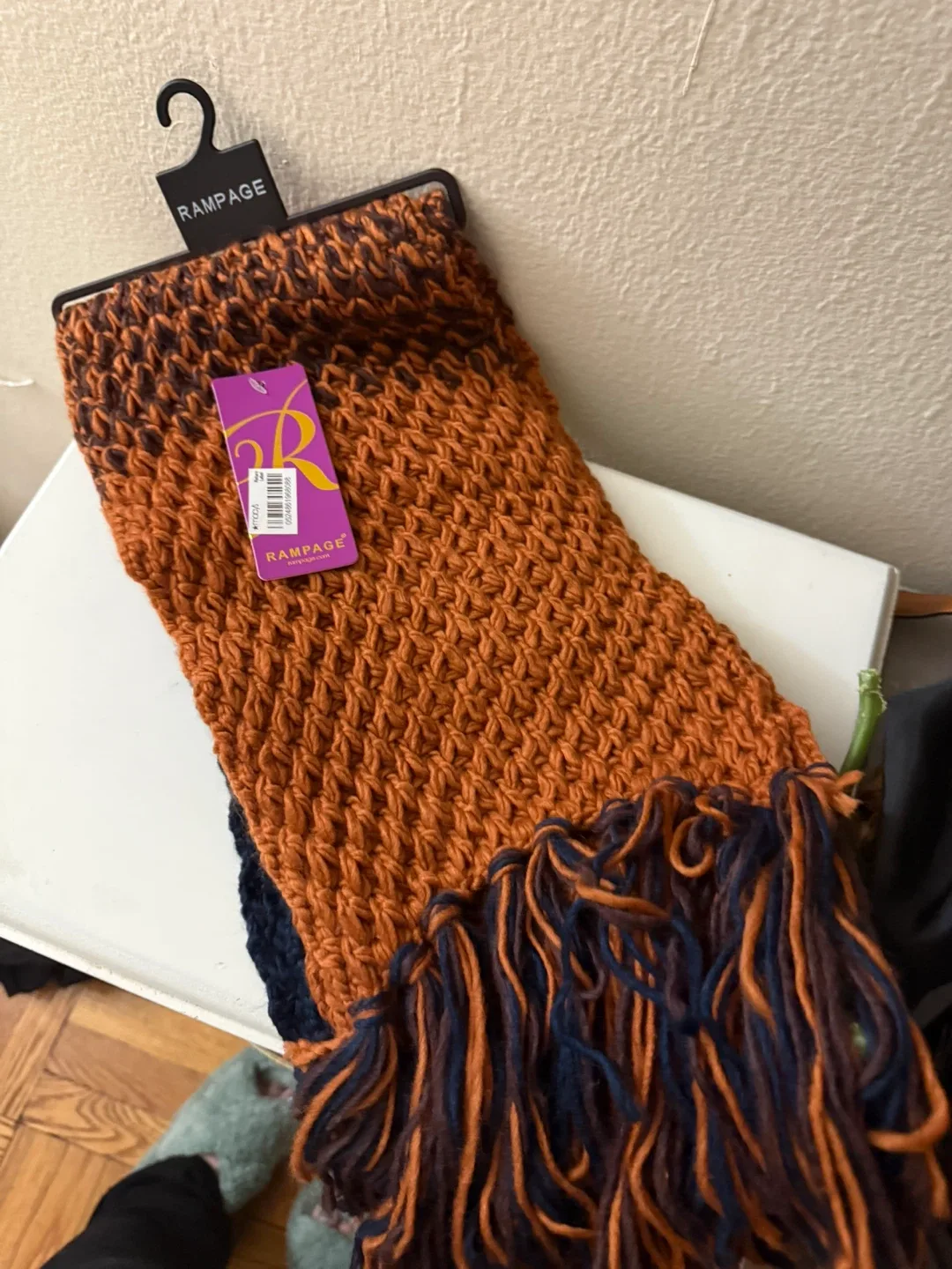 Rampage Two-Tone Knit Scarf image indicator(3)