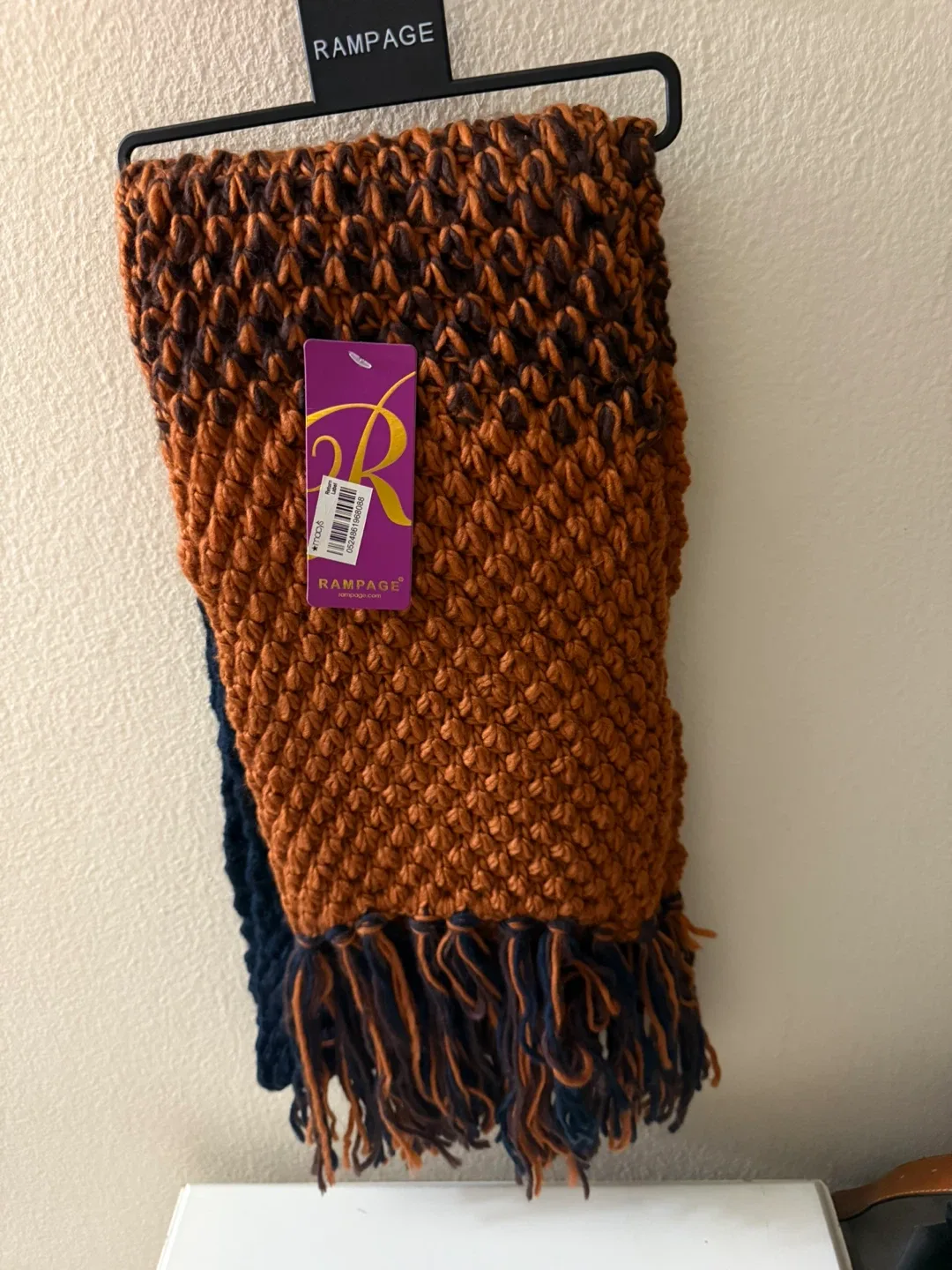 Rampage Two-Tone Knit Scarf image indicator(2)