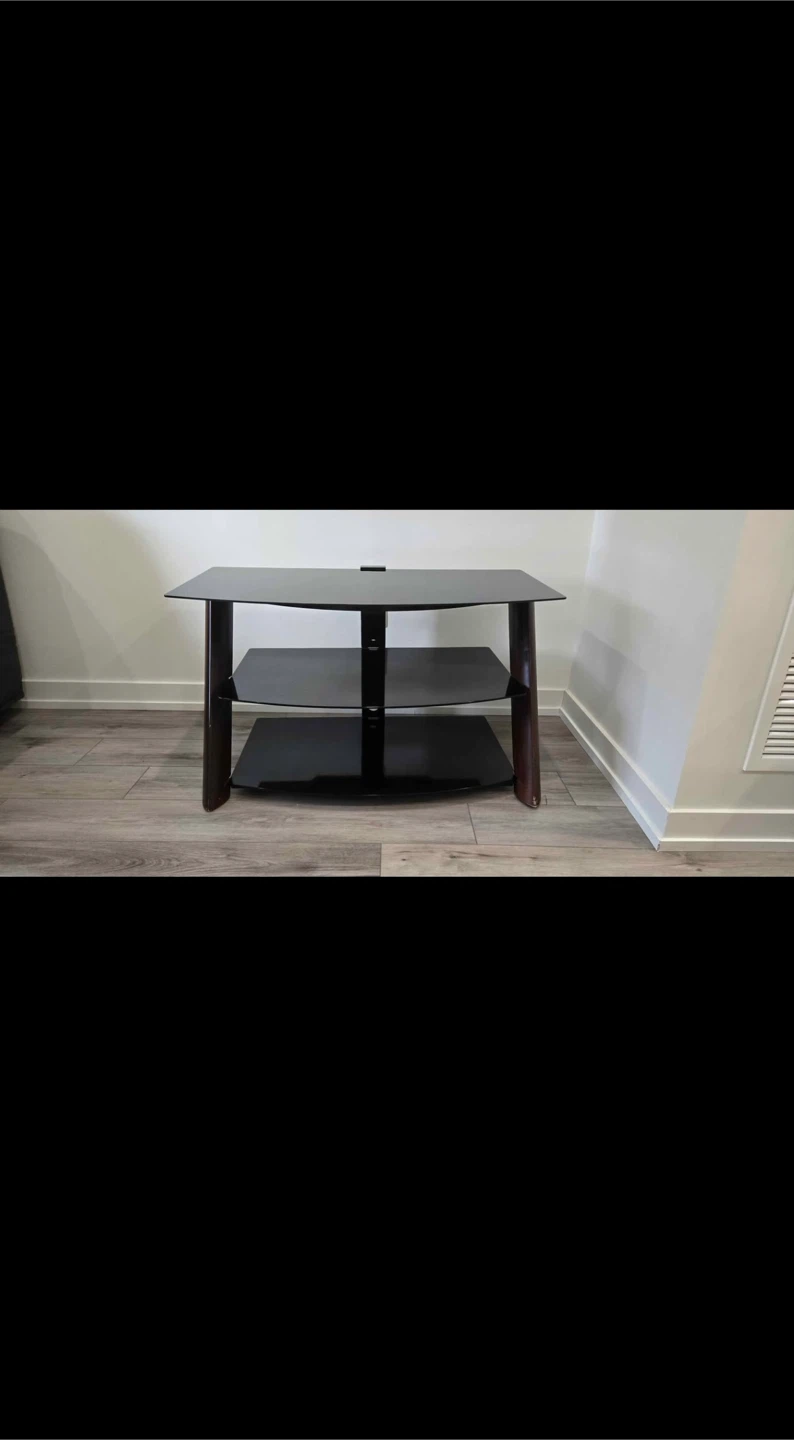 TV Stand - Glass & Wood - photo 2