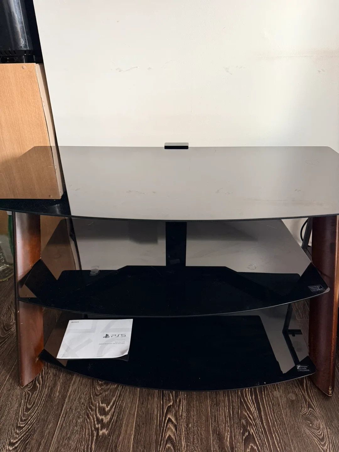 TV Stand - Glass & Wood