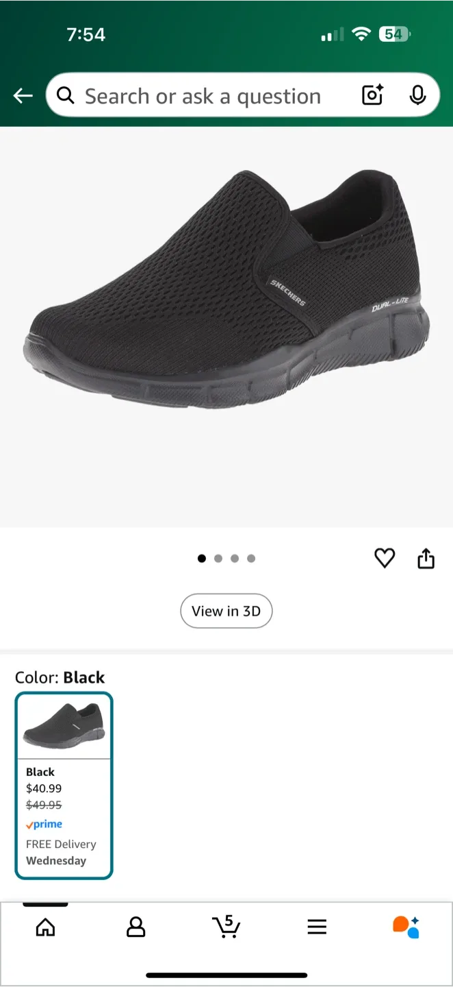 Skechers Slip-ins Mens Black Shoes image indicator(3)