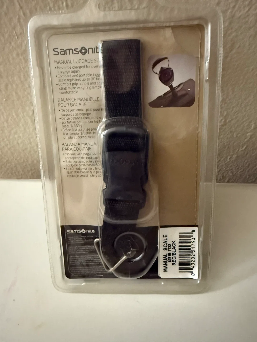 New Samsonite Manual Luggage Scale image indicator(4)