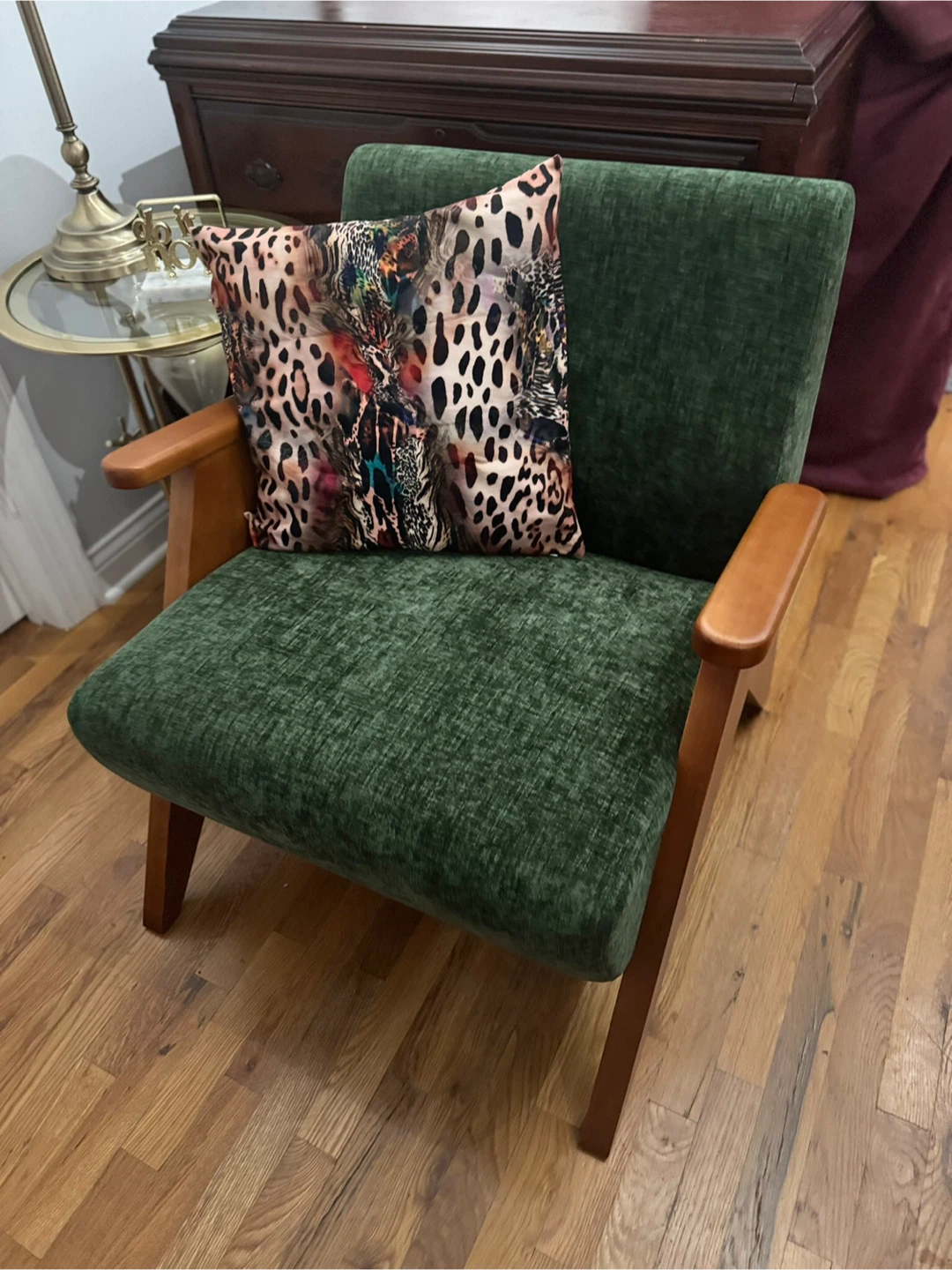 Green Accent Chair Armchair #Cleanout - photo 5