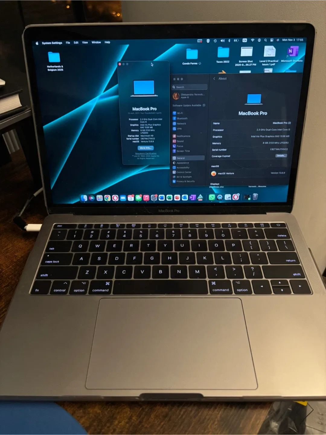 MacBook Pro 13-inch, 2017, 2.3 GHz Dual-Core Intel Core i5