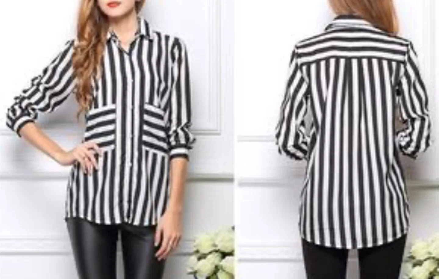 Aleyna by Zenana Striped Blouse - 3XL