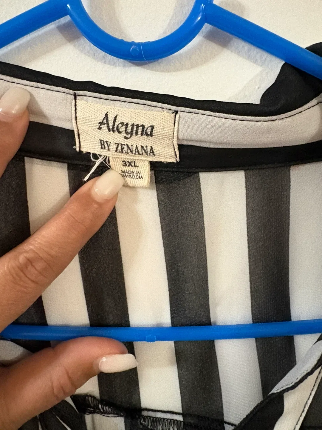 Aleyna by Zenana Striped Blouse - 3XL image indicator(3)