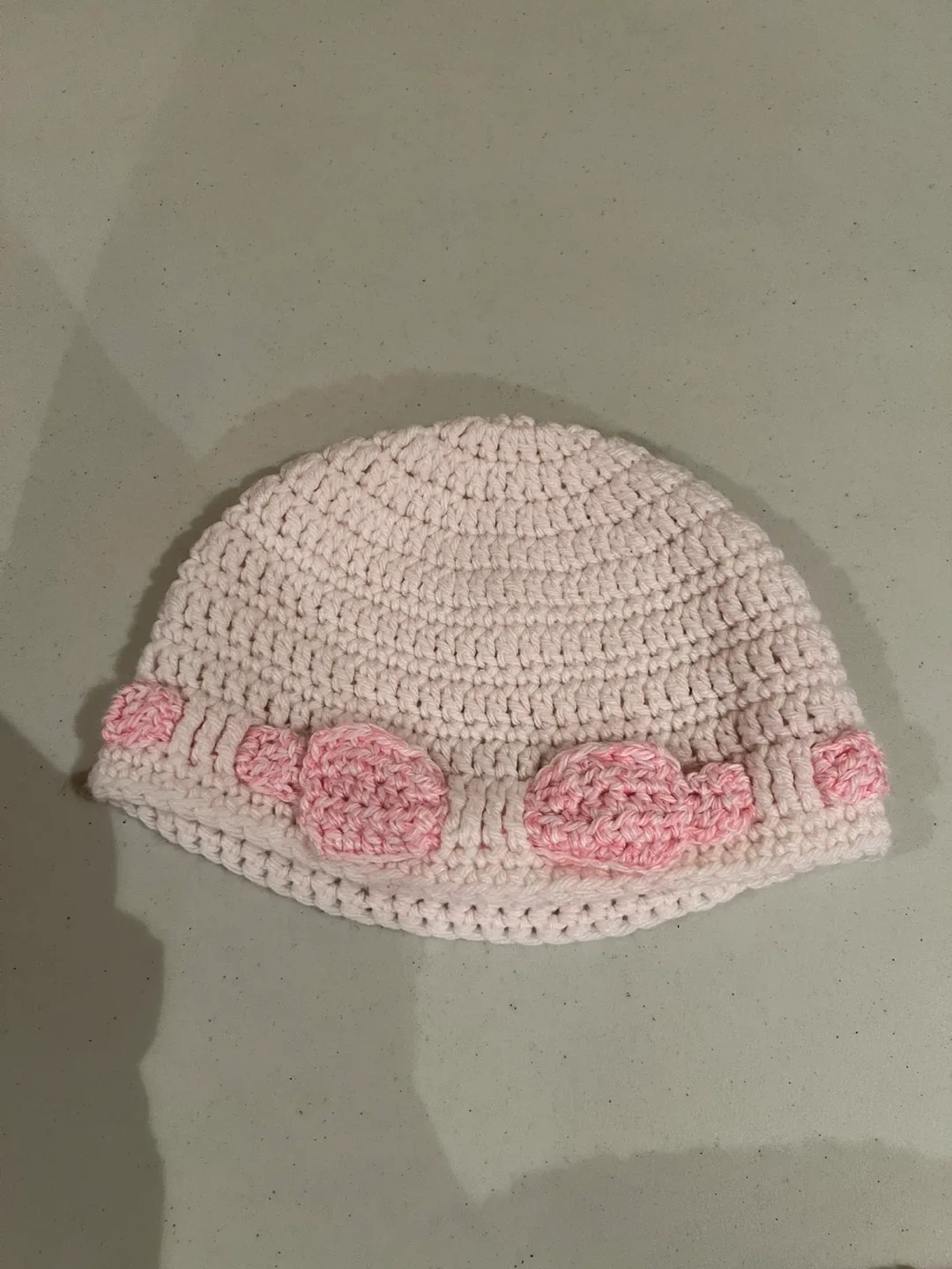 Handmade Crocheted Hats - Pink, Purple, White image indicator(6)