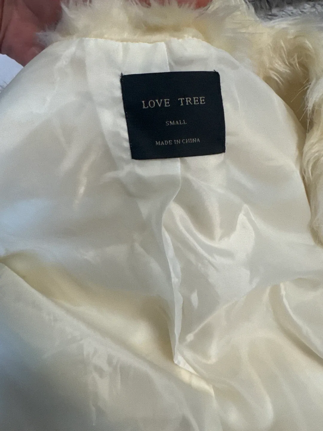 Faux Fur Vest - Cream/White image indicator(3)