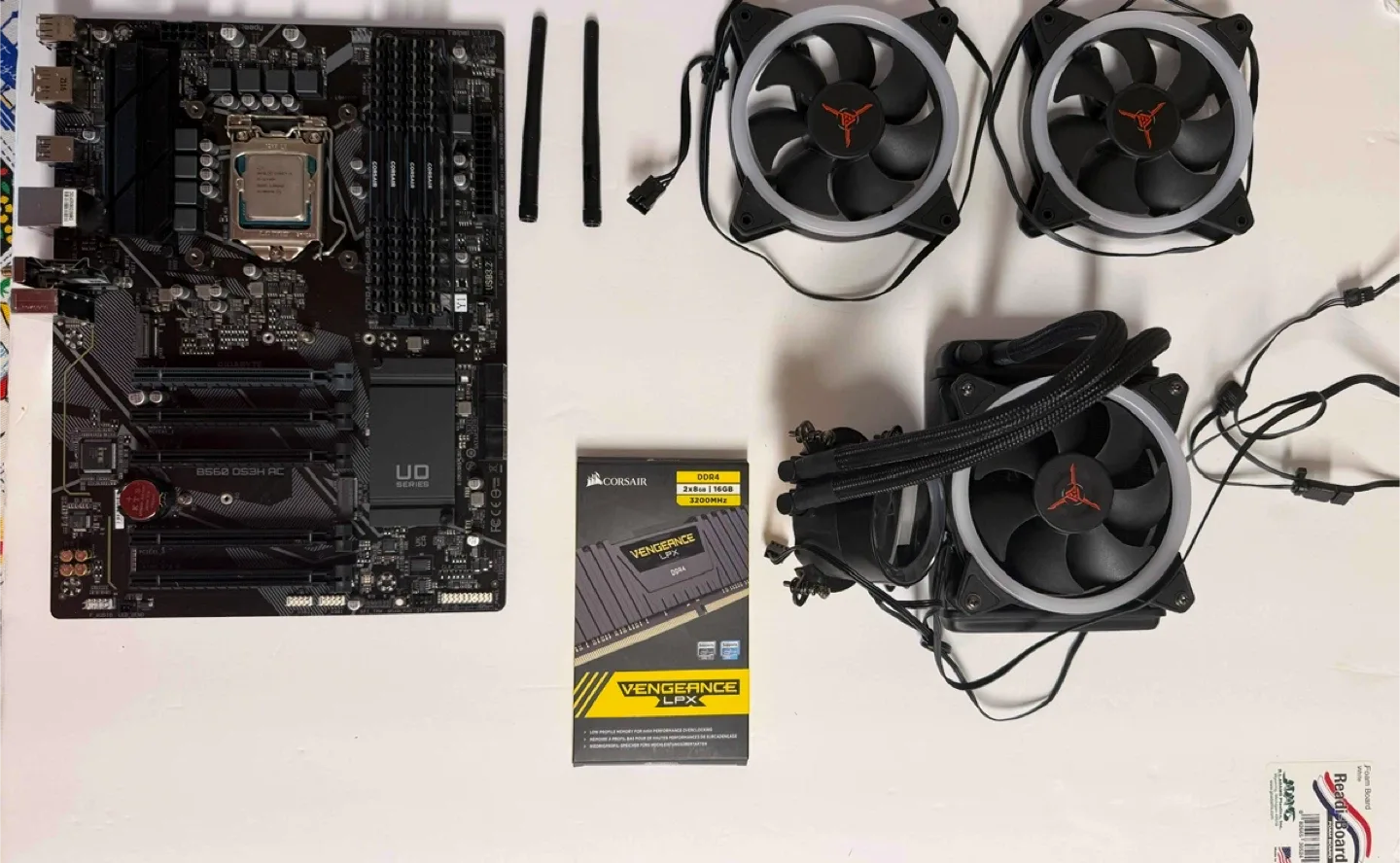 11 Gen Intel CPU/MB/Ram and AIO Cooler