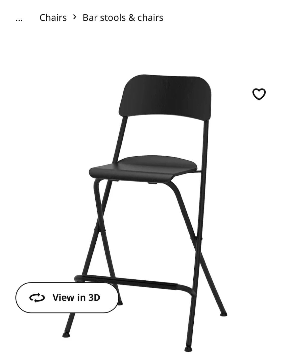 IKEA foldable bar stool