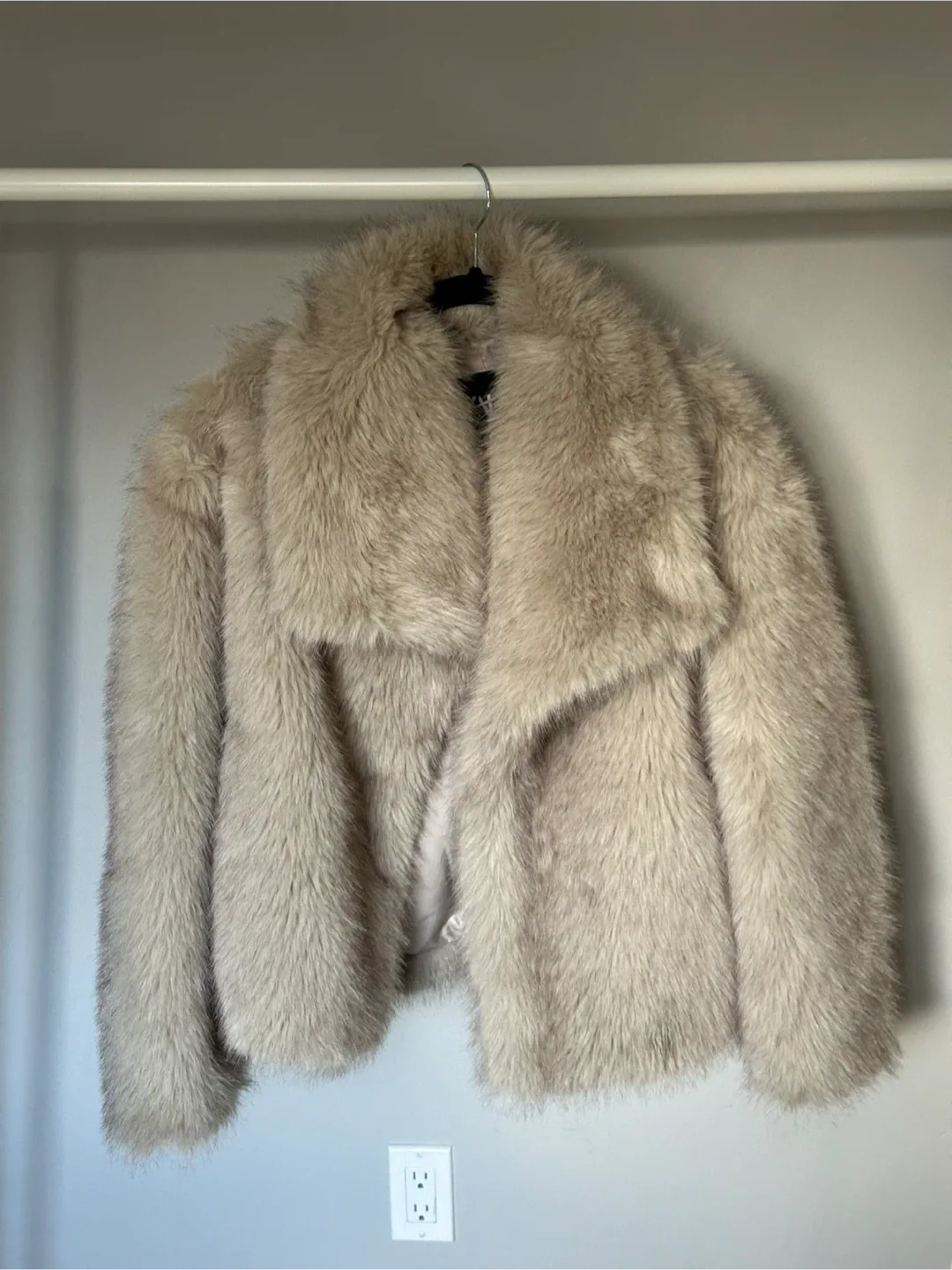 Zara Faux Fur Jacket - Size M