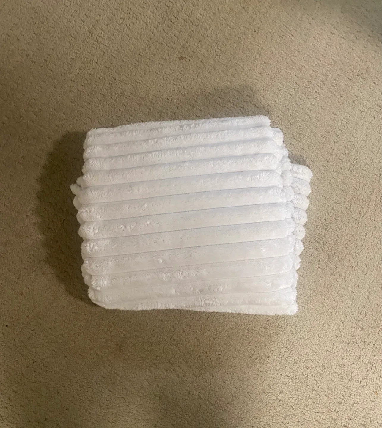 White Fluffy Blanket / Throw