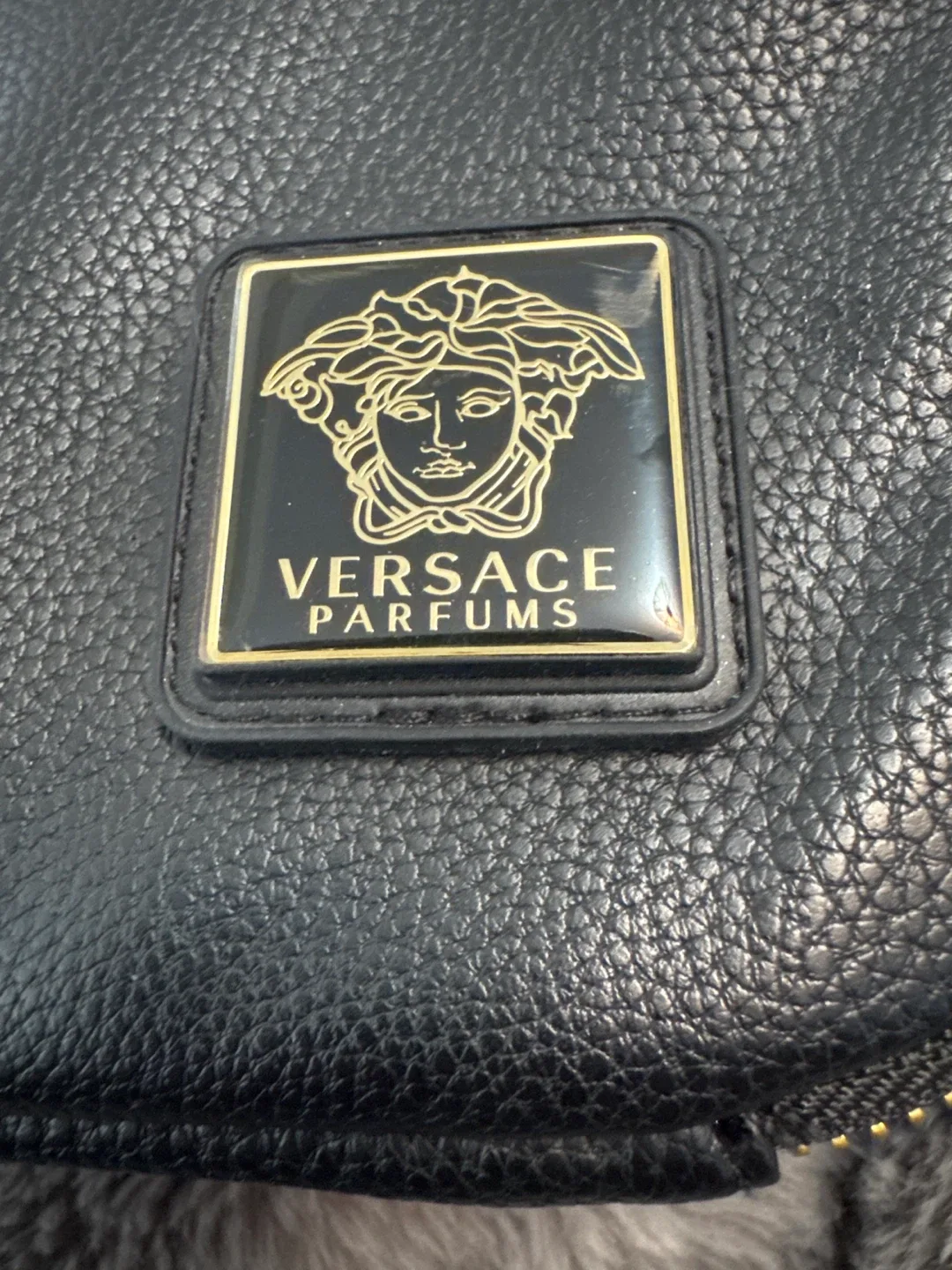 Versace Black Leather Pouch image indicator(2)