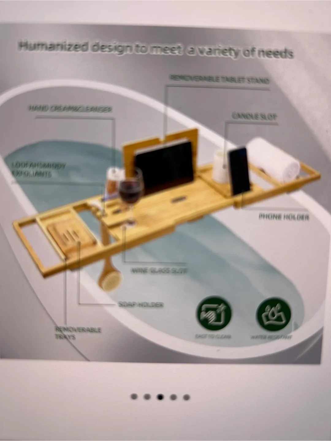 Expandable Foldable Bath Tray image indicator(3)