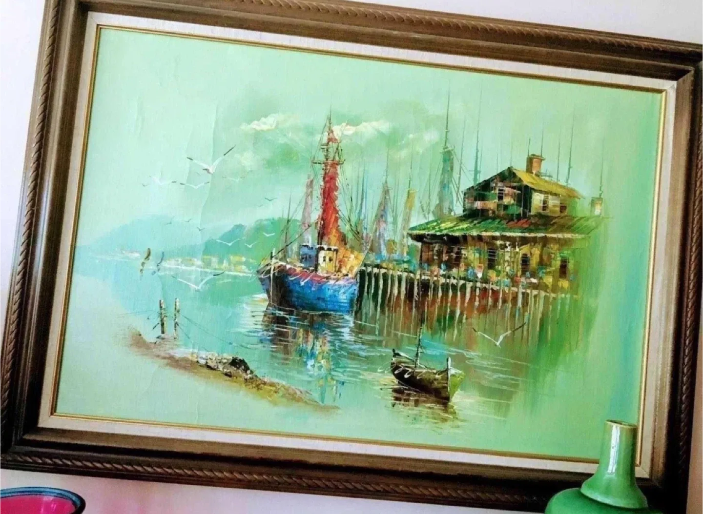 43-inch Framed UNIQUE OIL Painting