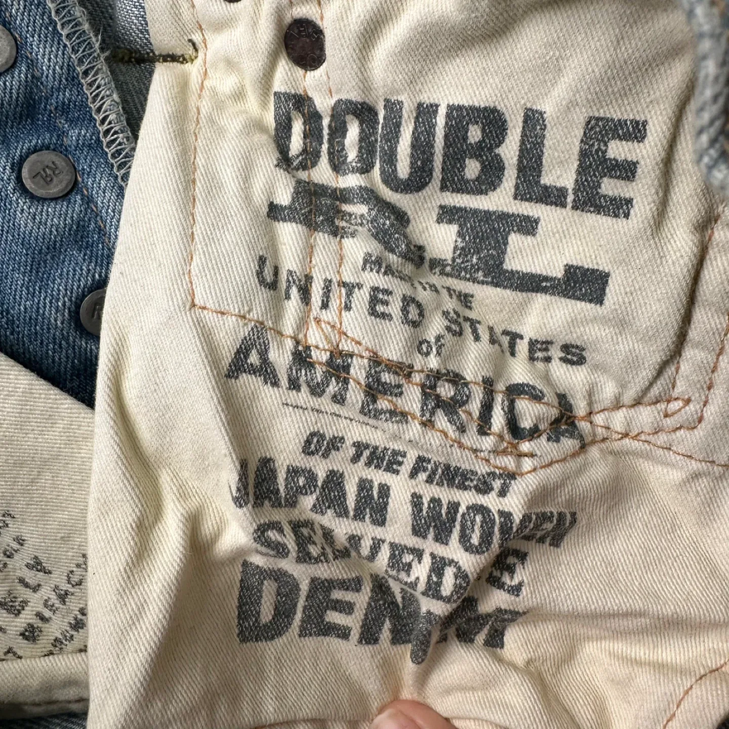 RRL Ralph Lauren Slim Bootcut Jeans Size 28x34 image indicator(8)