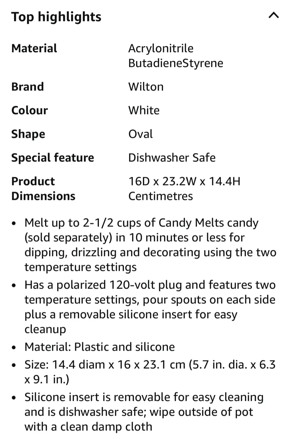 Wilton Chocolate & Candy Melts Melting Pot image indicator(3)