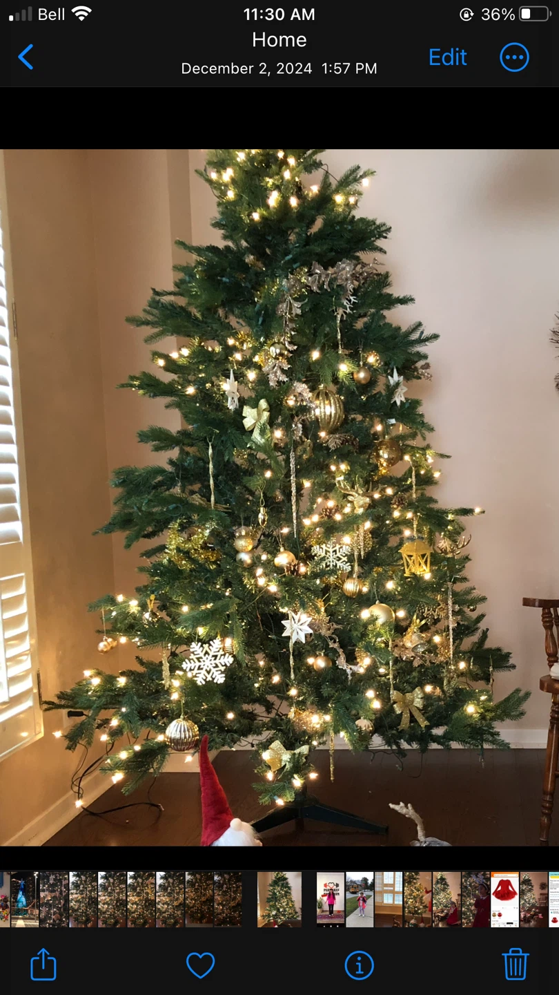 NOMA 7.5ft Pre-Lit Artificial Christmas Tree - NEW! - photo 2
