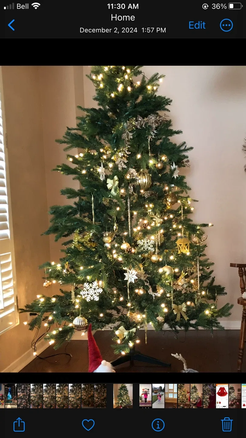 NOMA 7.5ft Pre-Lit Artificial Christmas Tree - NEW! image indicator(2)